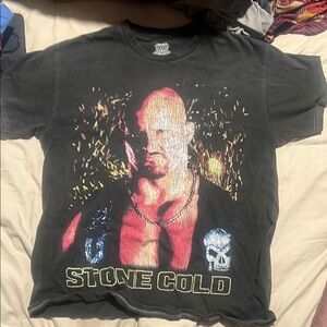 WWE Black Short Sleeve Graphic Tee